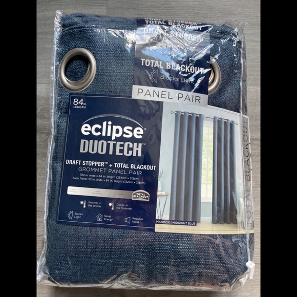 Eclipse Accents 2 Curtain Panels Eclipse Duotech Total Blackout
